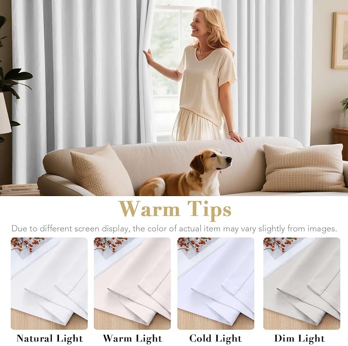 H.VERSAILTEX White Curtains 72 inches Long - Image 5
