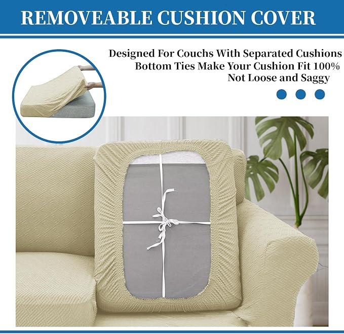 XINEAGE New 4 Pieces Couch Covers - Image 6