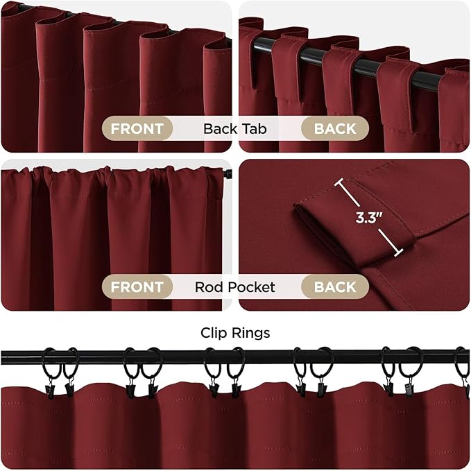 Joydeco Blackout Curtains 96 Inches Long - Image 3