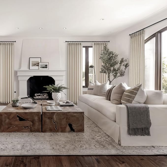 Pinch Pleated 72 Inch Curtains 2 Panels - Image 7