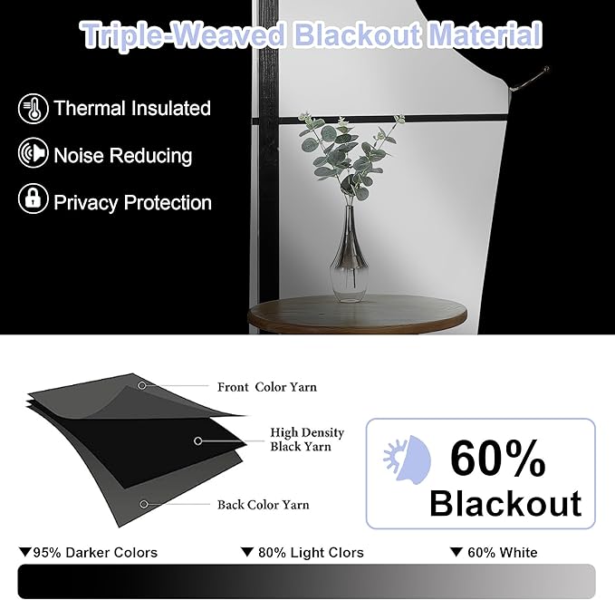 Simplebrand Ava Pure White Light Filtering Curtains - Image 2