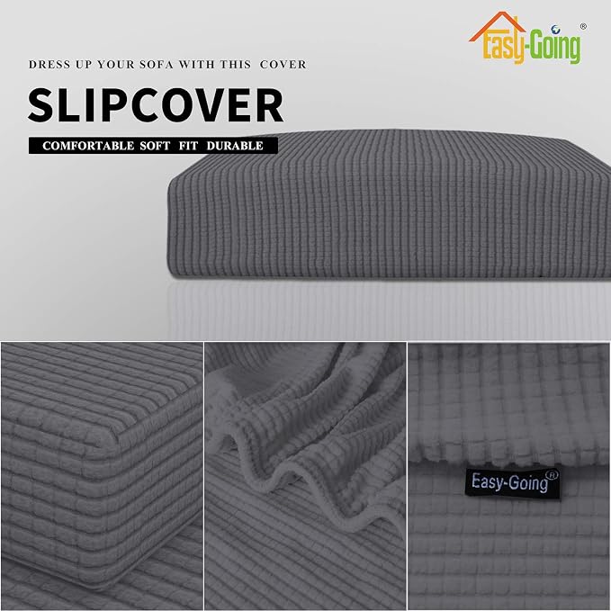 Easy-Going Stretch 1 Piece Oversized Couch Cushion Cover - Image 3