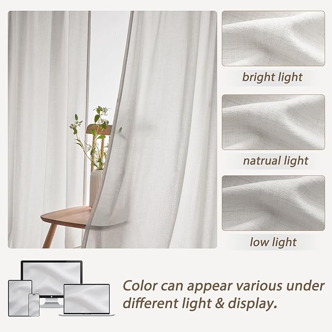 Pinch Pleated Extra Wide 70 x 96 Inch Curtains 2 Panel Set - Image 6