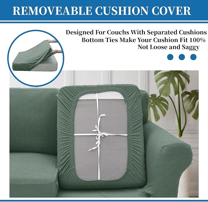 XINEAGE New 4 Pieces Extra Large Couch Covers - Image 6