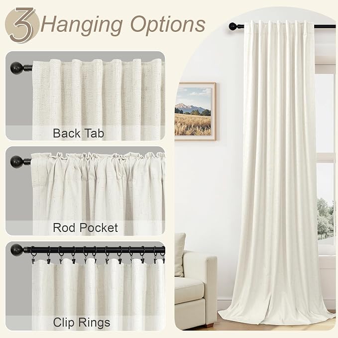 Pitalk 108 Inch Long Blackout Curtains & Drapes - Image 6