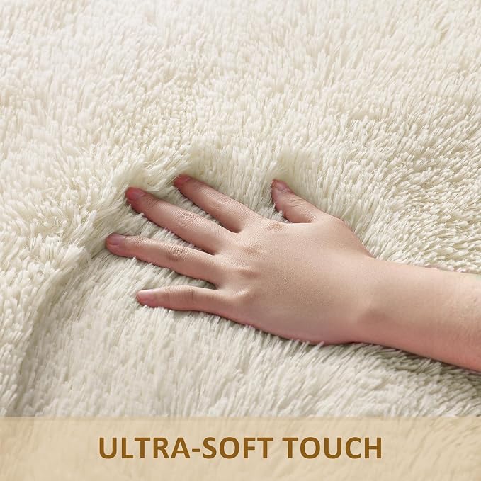 Ophanie Rugs for Living Room, Upgrade Non-Slip Fluffy Soft 5x8 Area Rug - Image 2