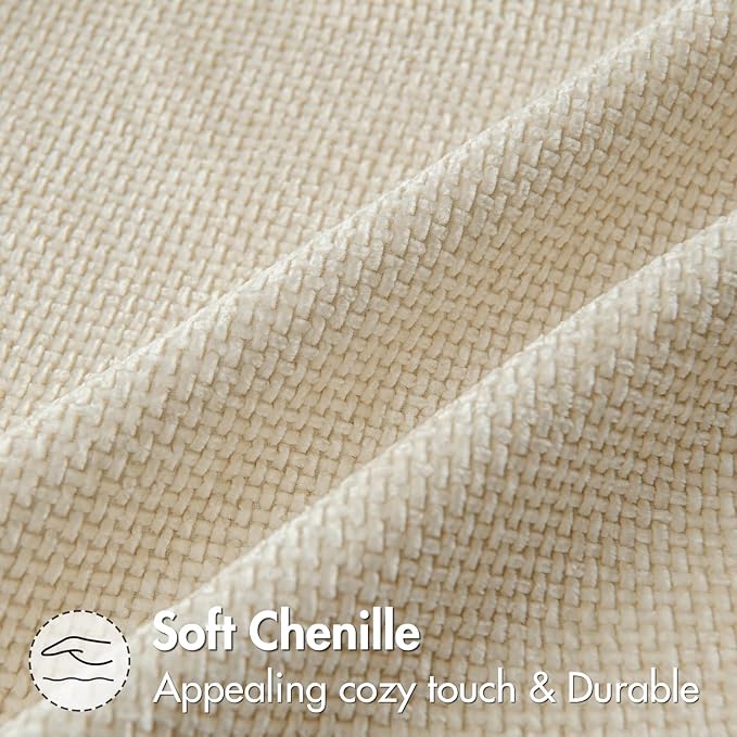 MIULEE Decorative Couch Throw Pillow Covers 18x18 Inch Neutral Cream 2 Pack | - Image 6