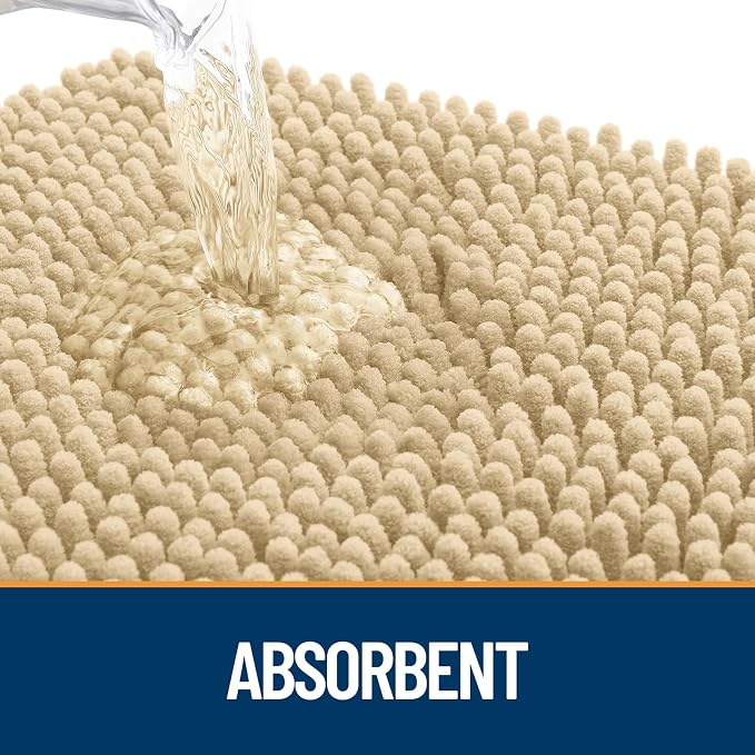 OLANLY Dog Door Mat for Muddy Paws 54x32, Super Absorbent Chenille Mud Mat | - Image 3