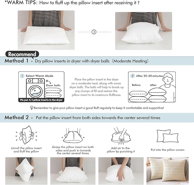 MIULEE 14x26 Inch Throw Pillow Insert - Image 6
