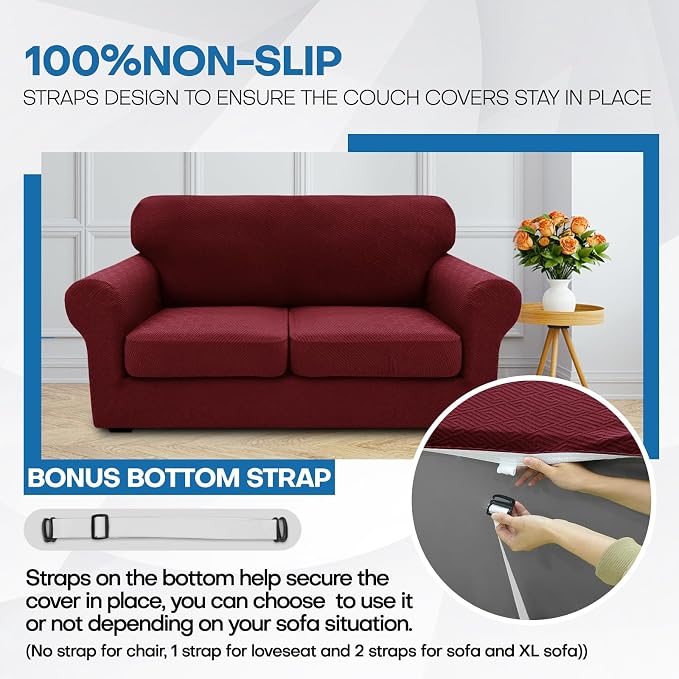 XINEAGE 2026 New 4 Pieces Couch Covers - Image 7