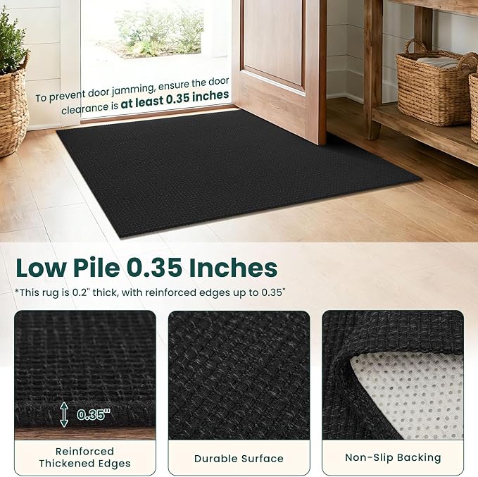 KOZYFLY Black 2x16 Runners Rugs - Image 4