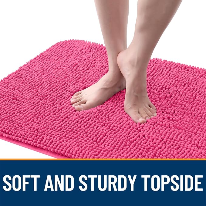 OLANLY Dog Door Mat for Muddy Paws 59x32, Super Absorbent Chenille Mud Mat | - Image 4