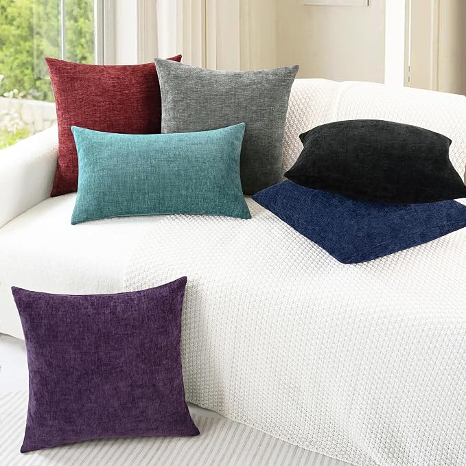 CaliTime Decorative Couch Throw Pillow Covers 26 X 16 Inches Medium Grey | Pack - Image 4