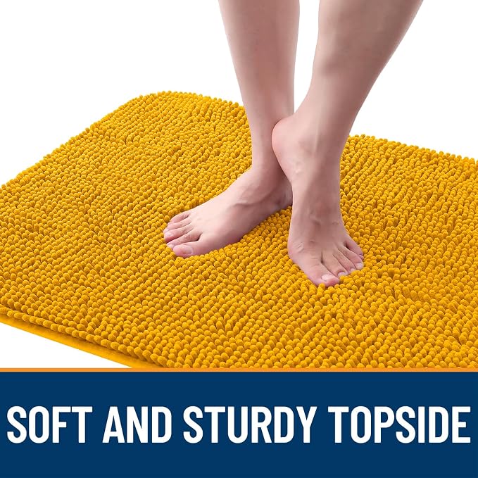 OLANLY Dog Door Mat for Muddy Paws 54x32, Super Absorbent Chenille Mud Mat | - Image 4