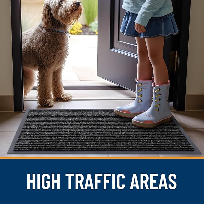 OLANLY Front Door Mat 71x34, Waterproof Heavy-Duty Indoor Outdoor Doormat | - Image 7