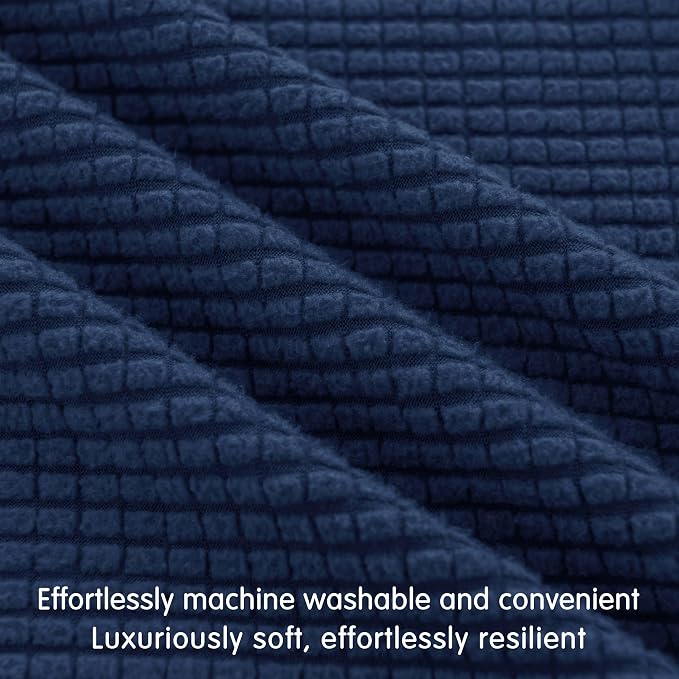 Hokway Stretch Couch Cushion Covers, 2 Piece Individual Sofa Cushion - Image 5