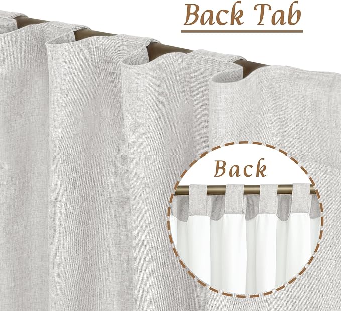 Short Linen Curtains 40 Inches Long - Image 6