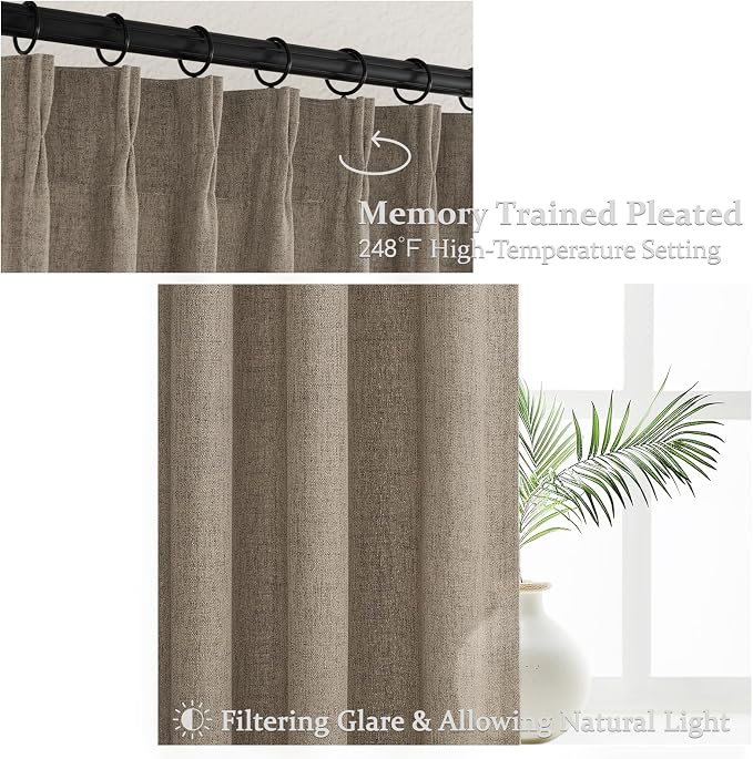 Extra Long Semi Through 120 Inch Curtains 2 Panels - Image 3