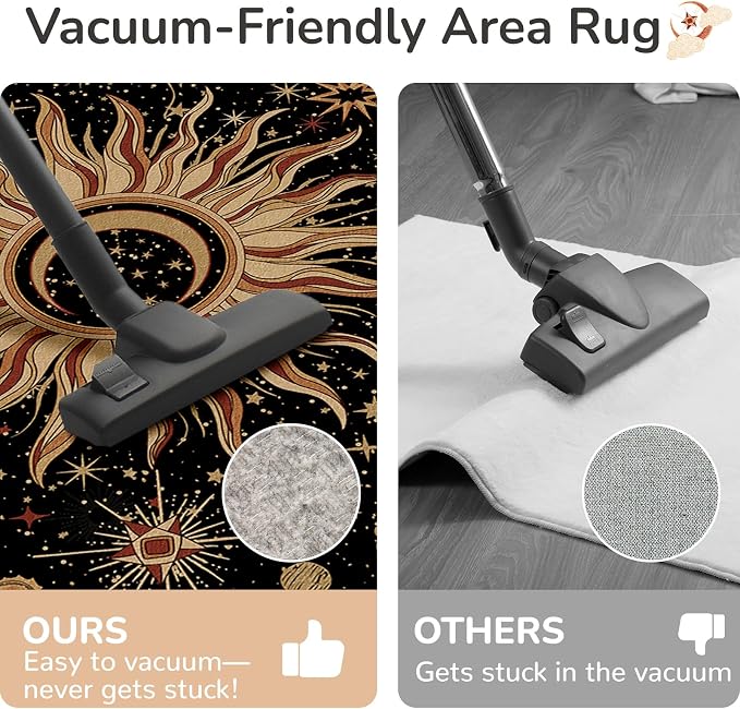 Vacuum-Friendly, 9x12 Washable Area Rug - Image 5