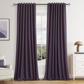 100% Blackout Curtains 102 Inch Length 2 Panels Set by Guken