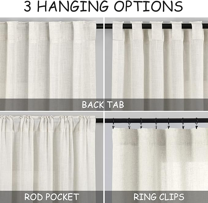 144 Inch Long Curtains 2 Panels - Image 3