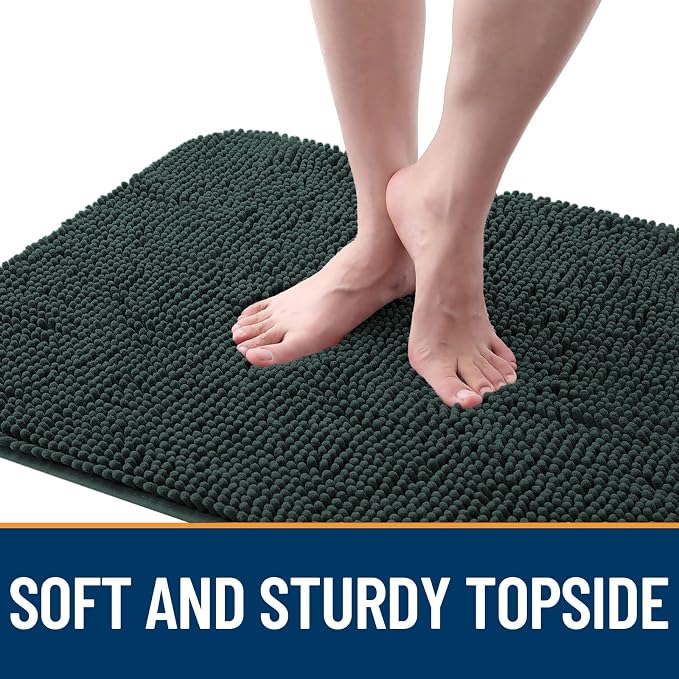 OLANLY Dog Door Mat for Muddy Paws 54x24, Super Absorbent Chenille Mud Mat | - Image 4