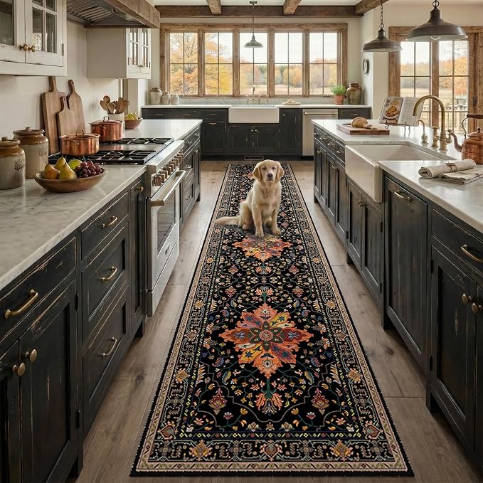 RELEANY Washable Area Rug, Runner 2'x9', Water Repellent, Pet Friendly - Image 2