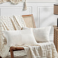 Fancy Homi 2 Packs Cream White Lumbar Decorative Throw Pillow Covers 14x24 Inch by Fancy+Homi