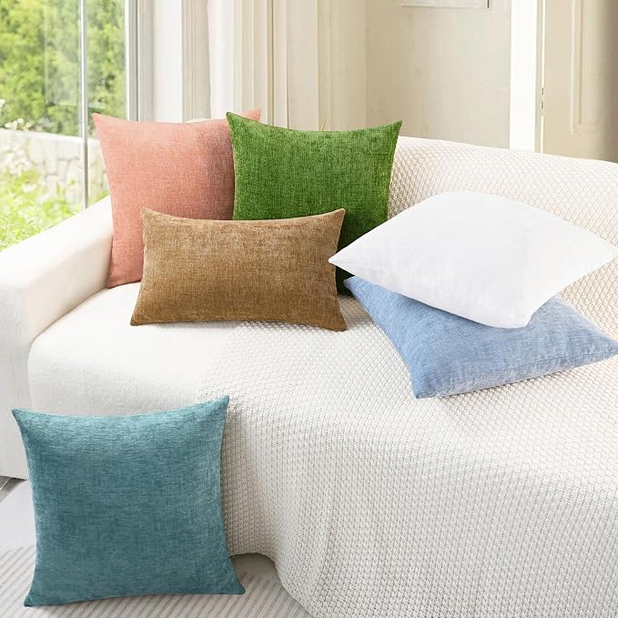 CaliTime Decorative Couch Throw Pillow Covers 24 X 24 Inches Dusty Pink | Pack - Image 4