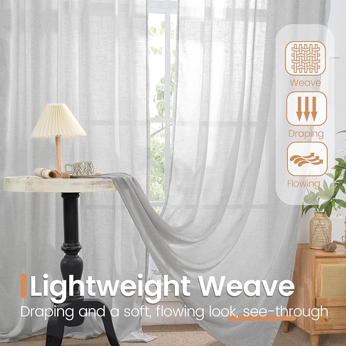 BGment Curtains 84 Inch Length 2 Panels Set - Image 4