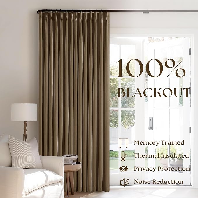 Dutch Cocoa Linen Blackout 92 Inch Curtains - Image 4