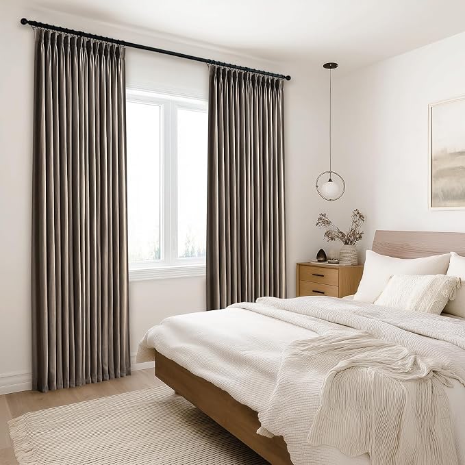 Pinch Pleated 94 Inch Curtains 2 Panels - Image 2