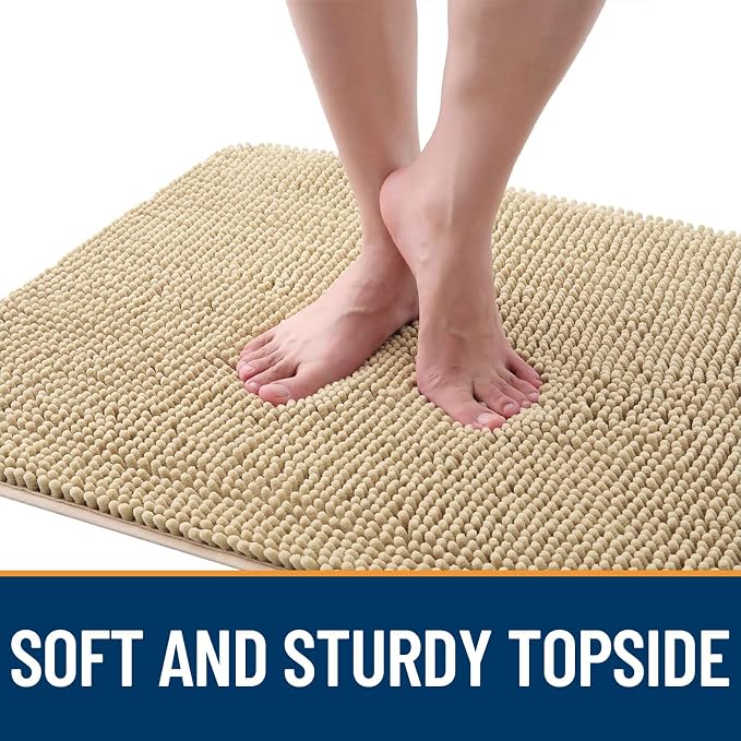 OLANLY Dog Door Mat for Muddy Paws 30x20, Super Absorbent Chenille Mud Mat | - Image 4