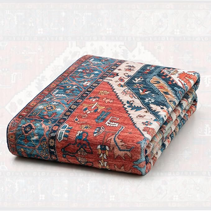 SERISSA 6x9 Washable Non Slip Boho Area Rug - Image 7