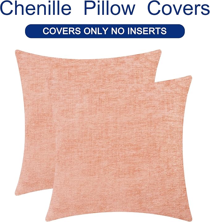 CaliTime Decorative Couch Throw Pillow Covers 24 X 24 Inches Dusty Pink | Pack - Image 6