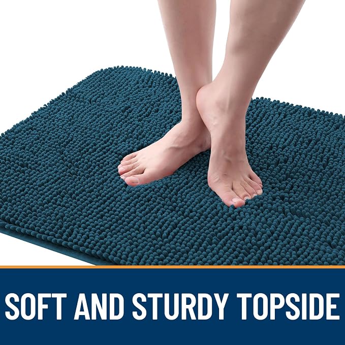 OLANLY Dog Door Mat for Muddy Paws 24x16, Super Absorbent Chenille Mud Mat | - Image 4