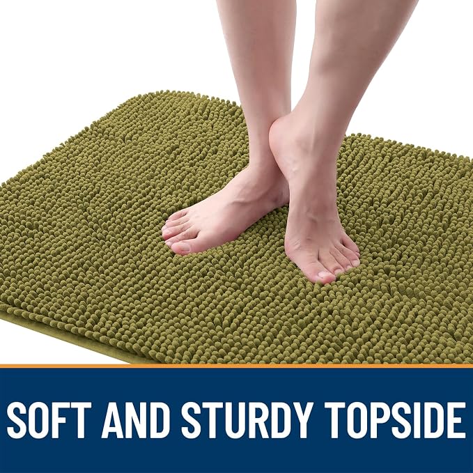 OLANLY Dog Door Mat for Muddy Paws 40x32, Super Absorbent Chenille Mud Mat | - Image 4