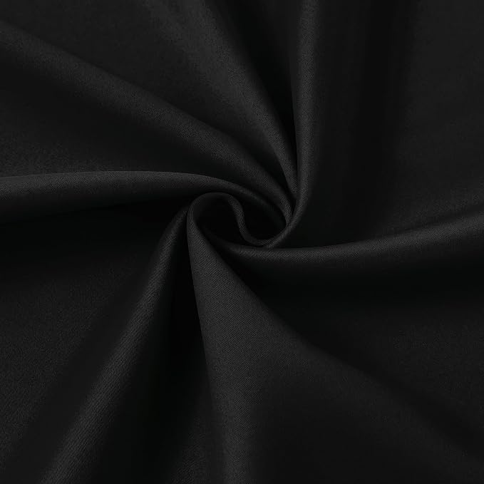 72 Inch Wide Black Pinch Pleated Curtains 72 x 105, Thermal Insulated Noise - Image 7
