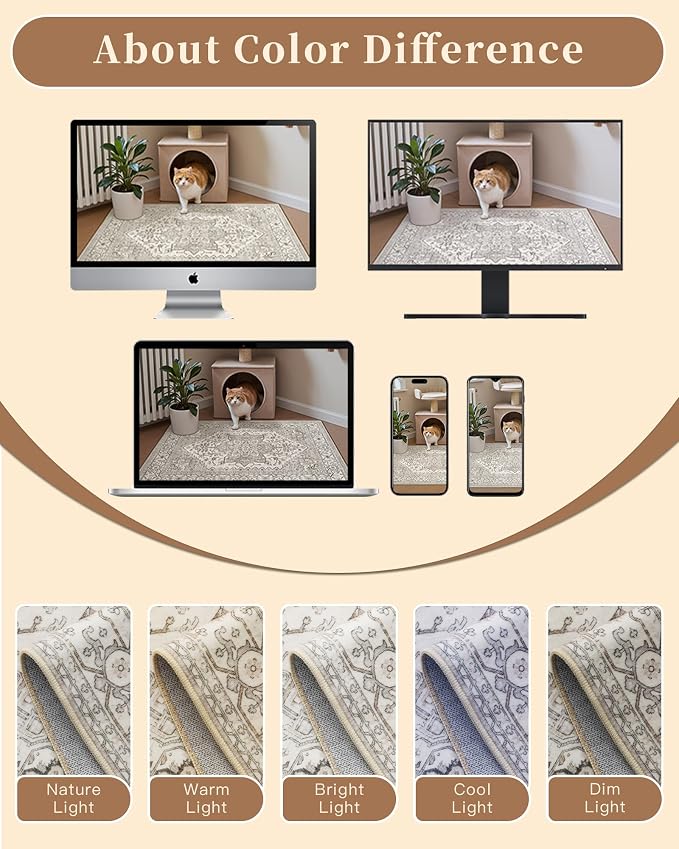 Madane Washable Runner Rugs 2x12 Long - Image 9