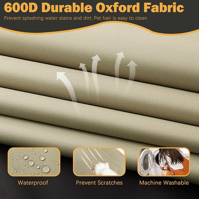 Sqodok Patio Cushion Cover 21x19 inch, Outdoor Seat Cushion Slip Cover - Image 4