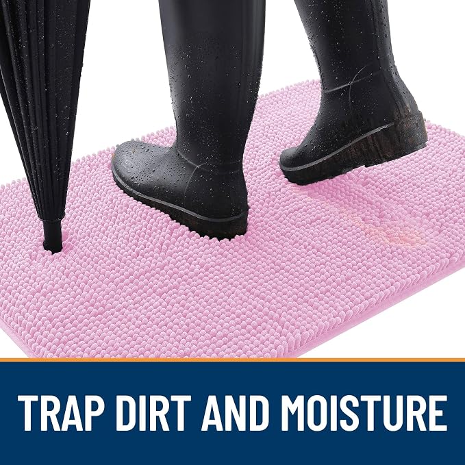 OLANLY Dog Door Mat for Muddy Paws 70x35, Super Absorbent Chenille Mud Mat | - Image 2