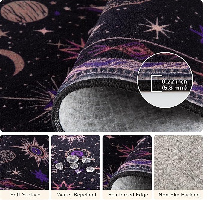 Vacuum-Friendly, 9x12 Washable Area Rug - Image 4