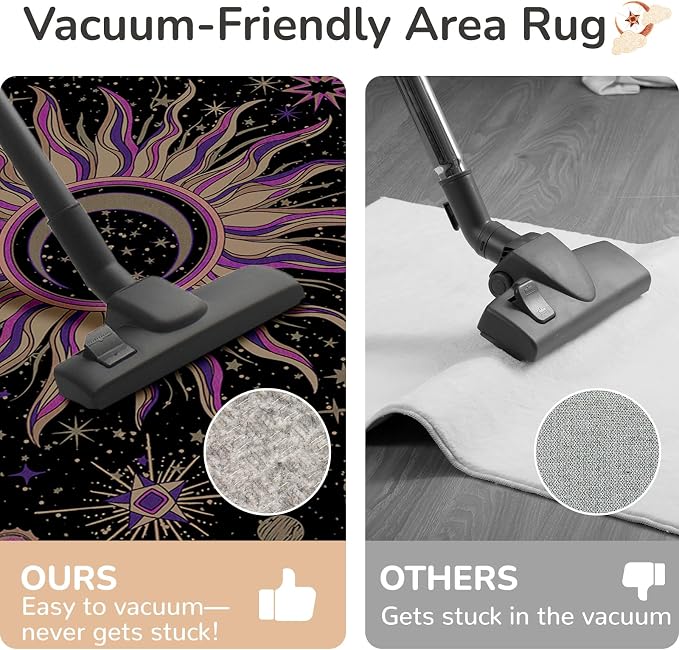 Vacuum-Friendly, 7x9 Washable Area Rug - Image 4
