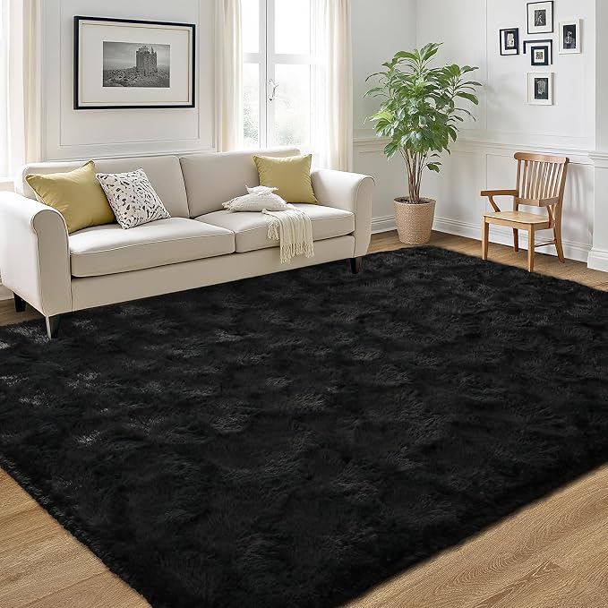 LOCHAS 4x6 Area Rugs Fluffy Living Room Carpets - Image 3