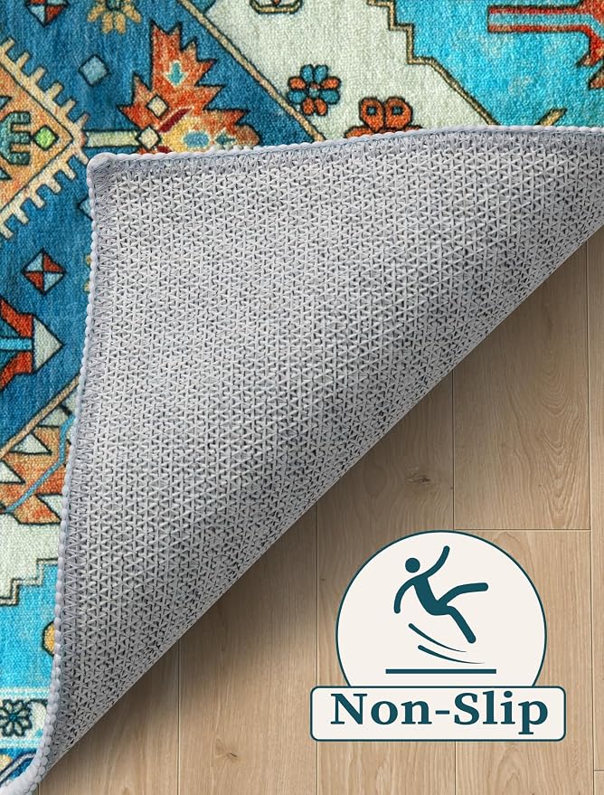 SERISSA 3x7 Washable Non Slip Boho Runner Rug - Image 3
