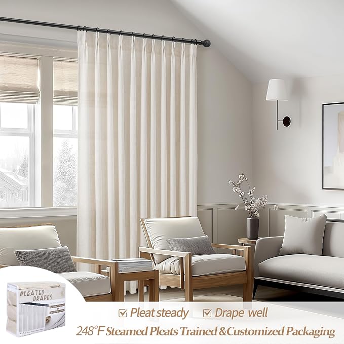 Custom 60 Inch Wide Birch Light Filtering Curtains - Image 5