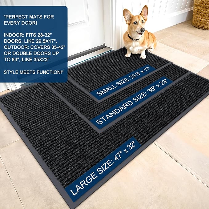 OLANLY Front Door Mat 71x23, Waterproof Heavy-Duty Indoor Outdoor Doormat | - Image 2
