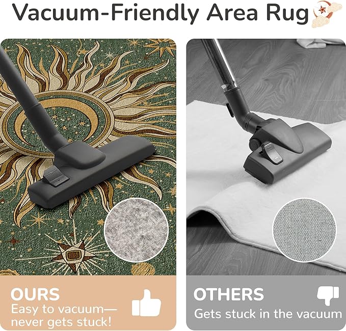 Vacuum-Friendly, 9x12 Washable Area Rug - Image 5