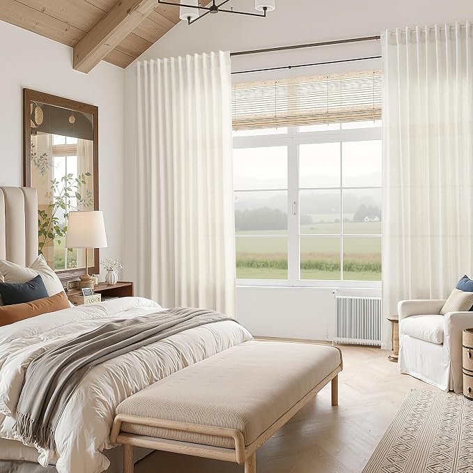 Natural Linen Curtains 90 Inches Long - Image 7