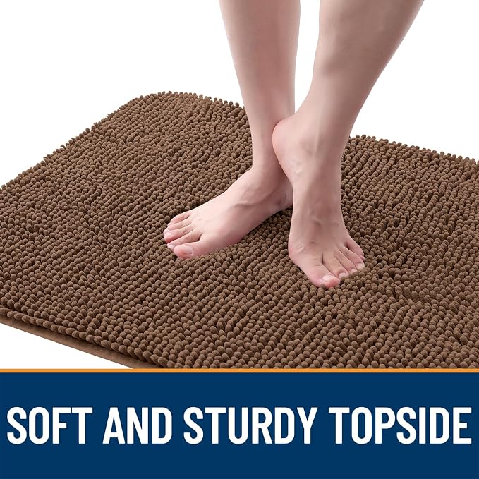 OLANLY Dog Door Mat for Muddy Paws 32x20, Super Absorbent Chenille Mud Mat | - Image 4